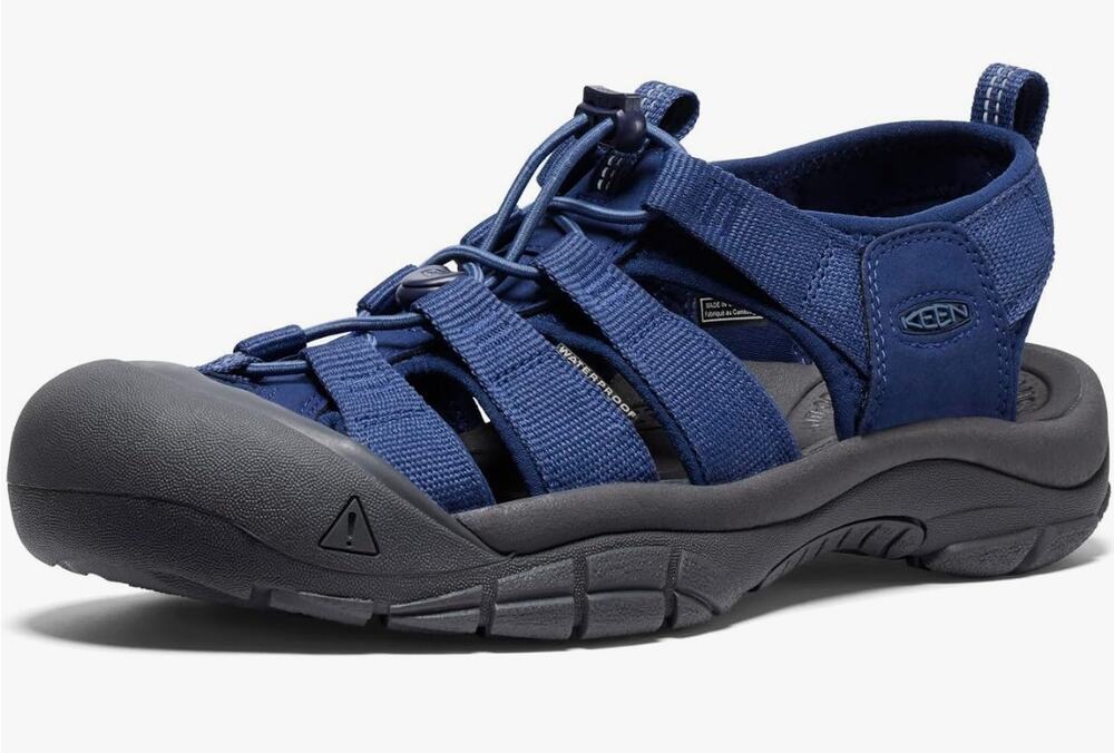 KEEN Men's Newport H2 Closed Toe Water Sandals, Naval Academy, 12